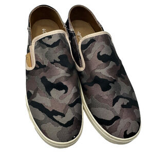 Olukai Pehuea Pai Camo Loafer Womens 8.5 Canvas Slip On Flat Casual Comfort Shoe